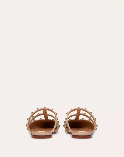 ROCKSTUD PATENT-LEATHER MULE